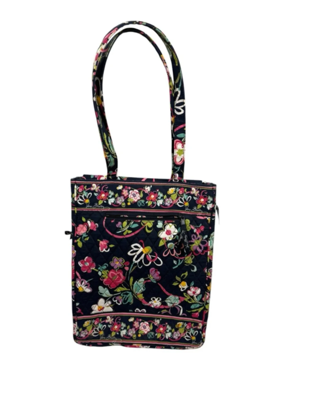 Vera Bradley Ribbons Floral Laptop Bag With Checkpoint Compartment